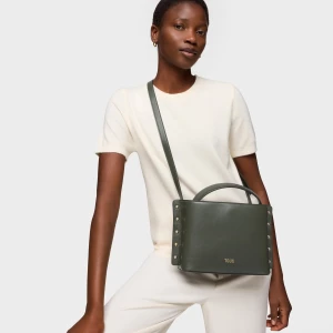 Obrázek produktu Tous - Středně Velká Crossbody Kabelka V Barvě Khaki Tous Jewelry Studs -