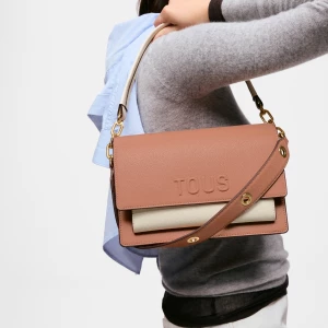 Obrázek produktu Tous - Středně Velká Crossbody Kabelka V Barvě Moka Tous Audree Saffiano -