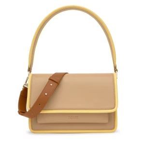 Obrázek produktu Tous - Středně Velká Crossbody Kabelka V Pískově Béžové Barvě Tous Audree Pipings -
