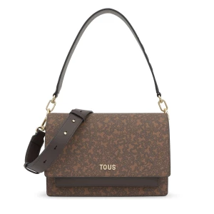 Obrázek produktu Tous - Středně Velká Hnědá Crossbody Kabelka Tous Audree Kaos Mini Lines -