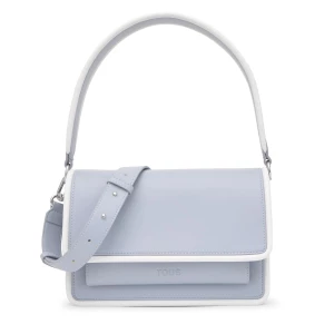 Obrázek produktu Tous - Středně Velká Šedomodrá Crossbody Kabelka Tous Audree Pipings -