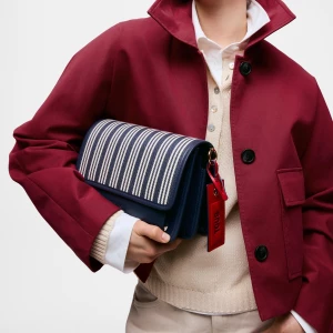 Obrázek produktu Tous - Středně Velká Tmavomodrá Crossbody Kabelka Tous Audree Canvas -