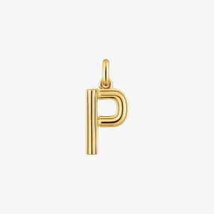 Obrázek produktu Tous - Středně Velký Přívěsek Tous Alphabet S Písmenem P Ze Stříbra Pozlaceného 18karátovým Zlatem -