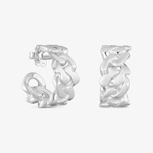 Obrázek produktu Tous - Stříbrné Kruhové Náušnice O Velikosti 27 Mm Tous Bear’s Chain -