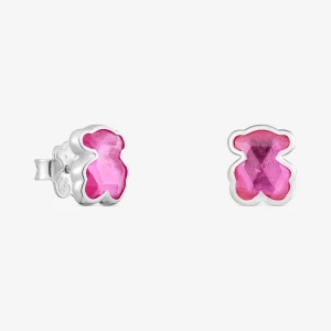 Obrázek produktu Tous - Stříbrné Náušnice O Velikosti 10 Mm S Laboratorně Vytvořeným Rubínem Icon Color Lgg -