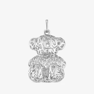 Obrázek produktu Tous - Stříbrný Děrovaný Přívěsek Ve Tvaru Medvídka O Velikosti 26 Mm Bold Bear -