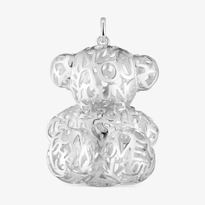 Obrázek produktu Tous - Stříbrný Děrovaný Přívěsek Ve Tvaru Medvídka O Velikosti 40 Mm Bold Bear -