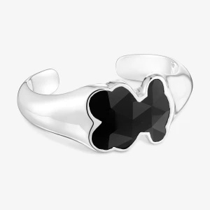 Obrázek produktu Tous - Stříbrný Náramek Tous Icon Color S Motivem Medvídka Z Onyxu O Velikosti 34 Mm -