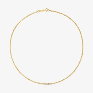 Obrázek produktu Tous - Stříbrný Obojkový Náhrdelník Pozlacený 18karátovým Zlatem S Kroužky, O Délce 45 Cm, Z Kolekce Tous Chain -