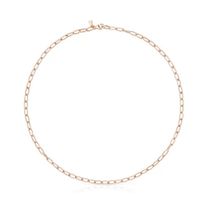 Obrázek produktu Tous - Tous Chain – Řetízek Z Růžového Stříbra Vermeil S Oválnými Komponenty 45 Cm -