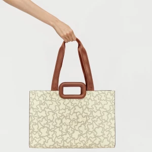 Obrázek produktu Tous - Velká Béžová Nákupní Taška Kaos Icon Amaya -