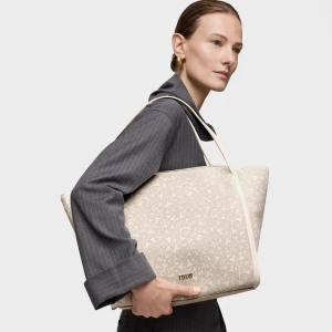 Obrázek produktu Tous - Velká Béžová Tote Taška Kaos Mini Lines -