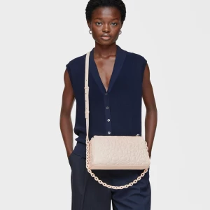 Obrázek produktu Tous - Velká Kožená Crossbody Kabelka Tous Greta Béžové Barvy -
