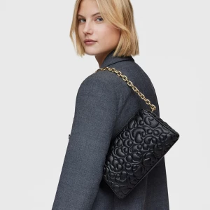 Obrázek produktu Tous - Velká Kožená Crossbody Kabelka Tous Greta Černé Barvy -