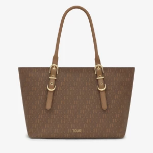 Obrázek produktu Tous - Velká Tote Taška Zemité Barvy Tous Buckles Silhouette -