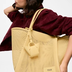 Obrázek produktu Tous - Velká Žlutá Tote Kabelka Tous Tulip Mesh -
