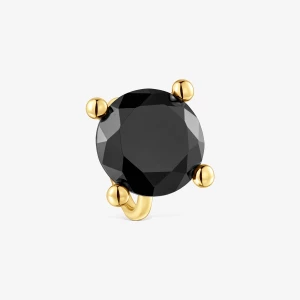 Obrázek produktu Tous - Velký Prsten Color Black Ze Stříbra Pozlaceného 18karátovým Zlatem A Onyxu Velikost