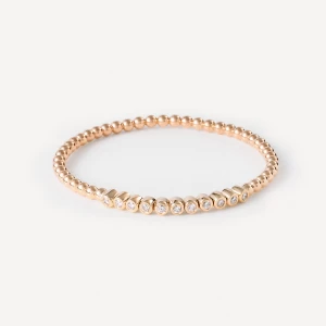 Obrázek produktu Tous - Zlatý Náramek S Kuličkami A Diamanty Tous Atelier -