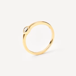 Obrázek produktu Tous - Zlatý Prsten Tous Atelier S Diamantem S Oválným Brusem Velikost