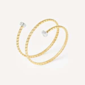Obrázek produktu Tous - Zlatý Spirálový Prsten S Diamanty Tous Atelier Velikost