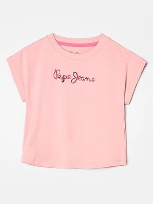 Obrázek produktu Triko s potiskem Pepe Jeans světle růžová