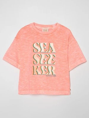 Obrázek produktu Triko s potiskem Scotch & Soda meruňková