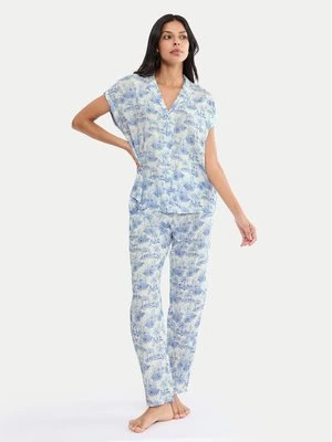 Obrázek produktu Triumph Pyžamo Boyfriend 10222611 Modrá Relaxed Fit