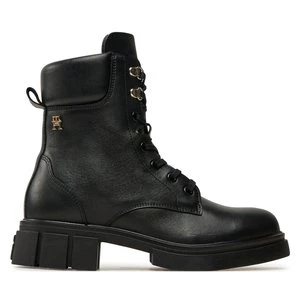 Obrázek produktu Turistická obuv Tommy Hilfiger Lace-Up Biker Leather FW0FW08167 Černá