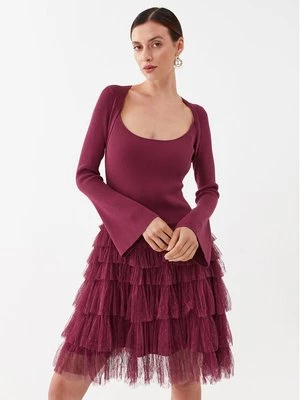 Obrázek produktu TWINSET Koktejlové šaty 232TP3051 Bordó Regular Fit
