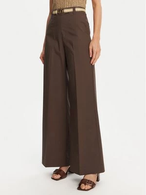 Obrázek produktu TWINSET Palazzo kalhoty 251TT2105 Hnědá Wide Leg