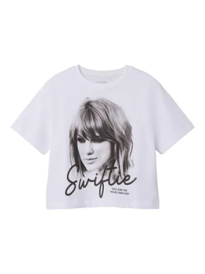 Obrázek produktu TWO SOON Tričko 'Taylor Swift'  černá / bílá