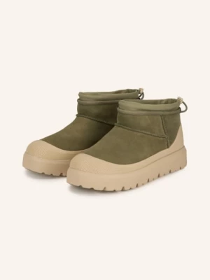 Obrázek produktu Ugg Boty S Plochou Podrážkou Classic Ultra Mini Weather Hybrid olivová / béžová