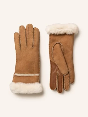 Obrázek produktu Ugg Kožené Rukavice světle hnědá