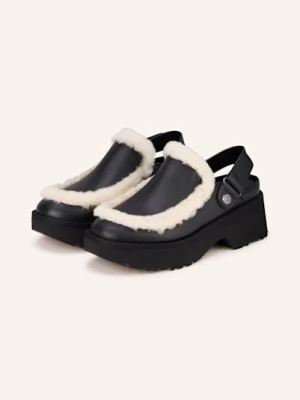 Obrázek produktu Ugg Mules Na Platformě Esmee S Umělou Kožešinou černá / krémová
