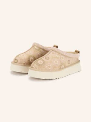 Obrázek produktu Ugg Plateau Pantofle Tazz Sun Stitch béžová / růžová / režná