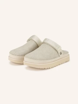 Obrázek produktu Ugg Platformové Pantofle Goldenstar Crackle bílá / stříbrná