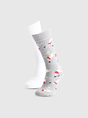 Obrázek produktu Unisex casual ponožky nad kotník (2-pack) - multicolor 4F