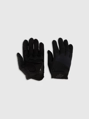 Obrázek produktu Unisex cyklistické rukavice s gelovými vložkami - černé 4F
