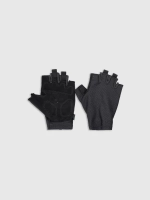 Obrázek produktu Unisex cyklistické rukavice s gelovými vložkami - černé 4F