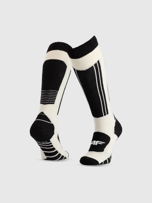 Obrázek produktu Unisex lyžařské ponožky s merino vlnou - bílá 4F