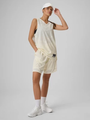 Obrázek produktu Unisex rychleschnoucí basketbalové šortky - bílé 4F