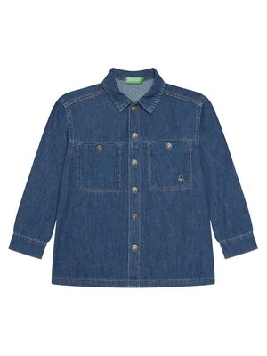 Obrázek produktu United Colors Of Benetton džínová košile 5AD6CQ04C Modrá Oversize