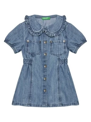 Obrázek produktu United Colors Of Benetton Džínové šaty 41DWGV029 Modrá Regular Fit