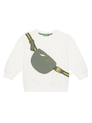 Obrázek produktu United Colors Of Benetton Mikina 32N4G10KO Bílá Relaxed Fit