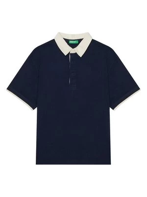 Obrázek produktu United Colors Of Benetton Polokošile 3MI5C301U Tmavomodrá Relaxed Fit