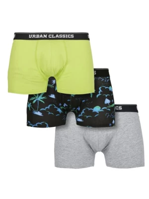 Obrázek produktu Urban Classics Boxerky  modrá / noční modrá / žlutá / šedá