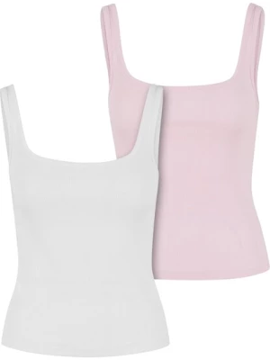 Obrázek produktu Urban Classics Top  světle růžová / bílá