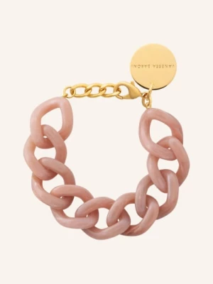 Obrázek produktu Vanessa Baroni Náramek Flat Chain starorůžová / zlatá
