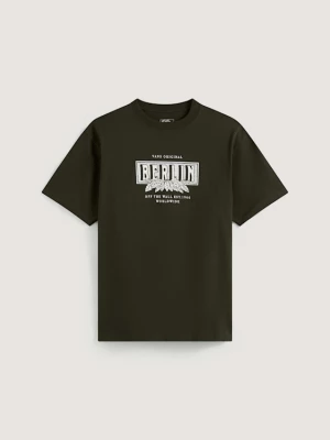 Obrázek produktu Vans - Berlin Off The Wall SS Tee Obsidian Fern, Man, Green, Size: