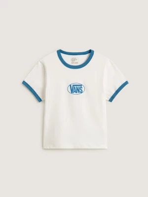 Obrázek produktu Vans - Circle V Ringer T-Shirt, Woman, White, Size: